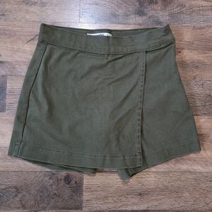 Abercrombie Kids Green Cotton Skort Size 7/8